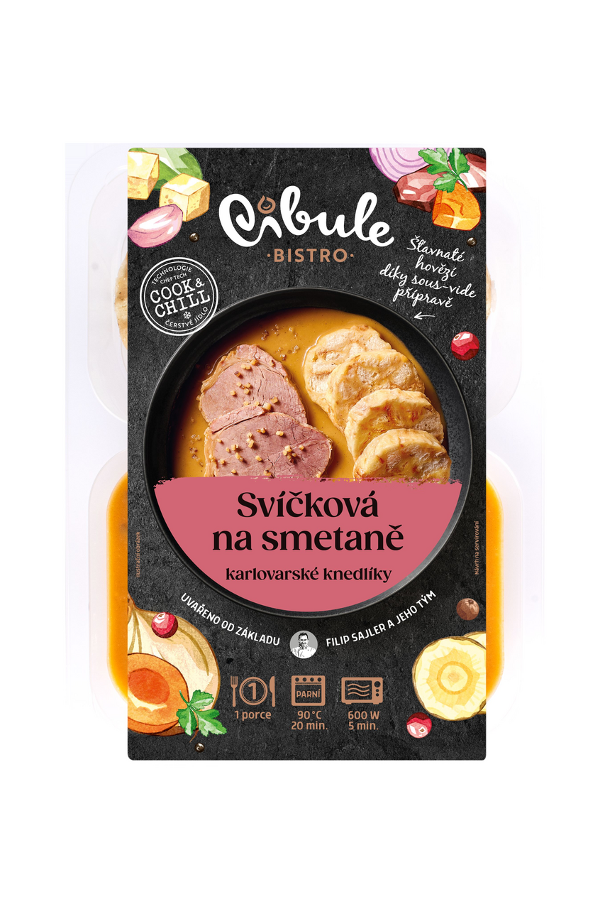 Cibule Sviečková na smotane so žemľovou knedľou chlad. 365 g