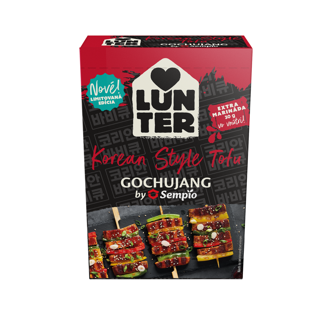 LUNTER Tofu BBQ gochujang chlad. 210 g