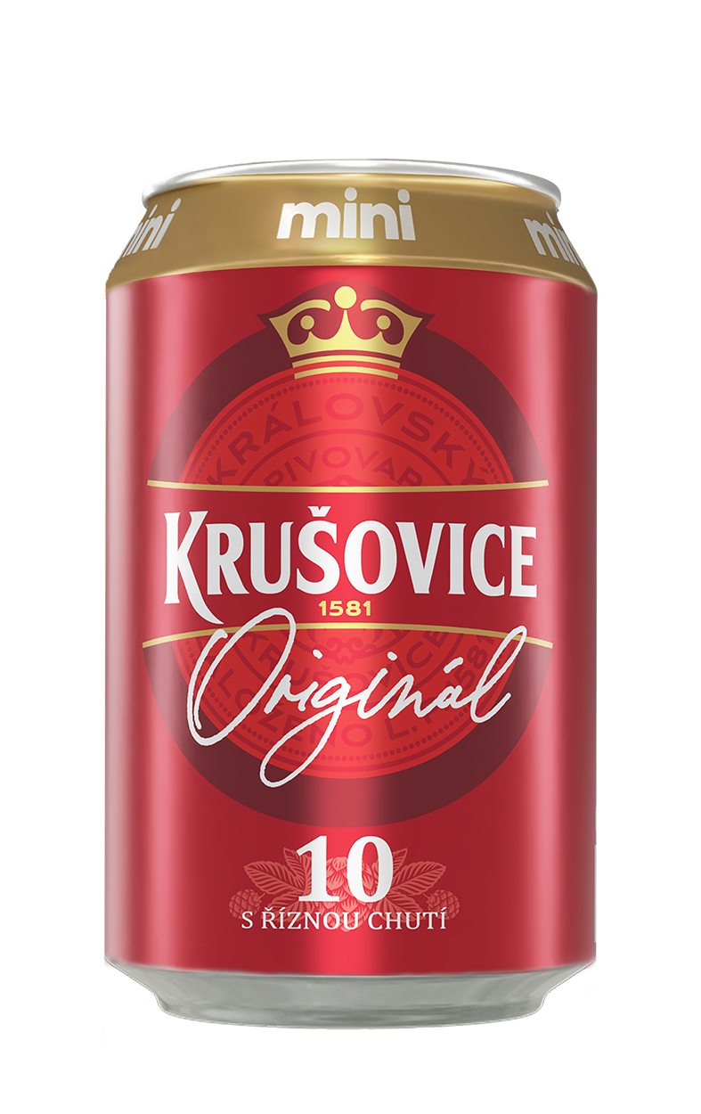 KRUŠOVICE 10° pivo 6 x 330 ml vratná plechovka