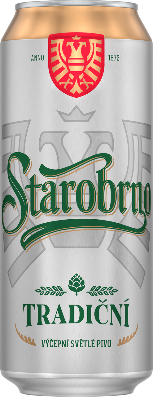 STAROBRNO 10° pivo 6 x 500 ml vratná plechovka