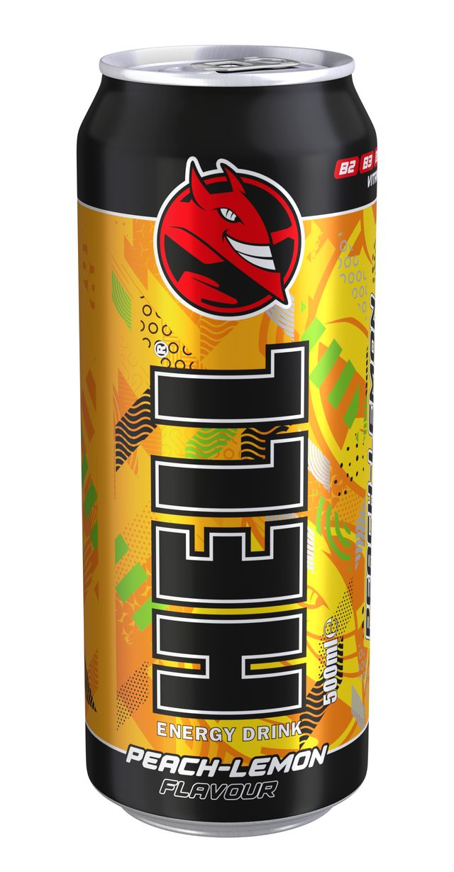 HELL 500ml PLZ PEACH LEMON 12x