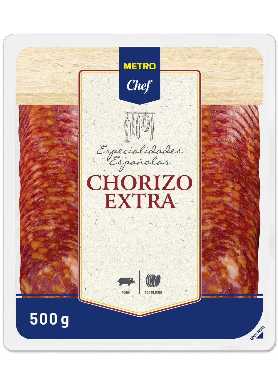 METRO Chef Chorizo Extra plátky chlad. 500 g