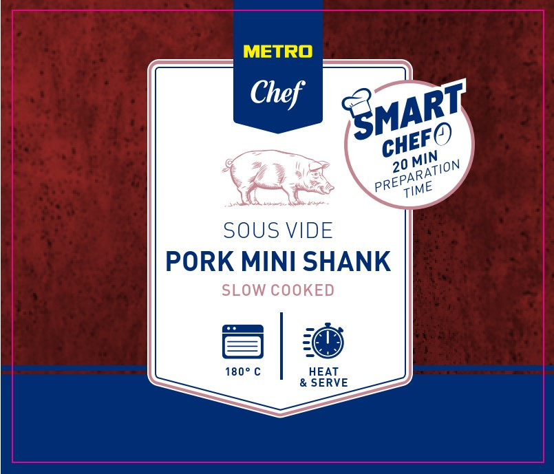 METRO Chef Bravčové koleno mini sous vide chlad. váž. cca 4 x 200 g