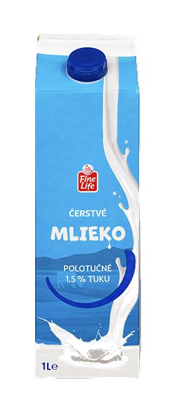 Fine Life Mlieko čerstvé 1,5% chlad. 1 l