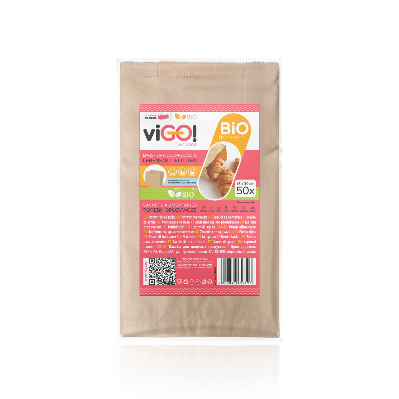 VIGO!PAP.SAČKY HNEDE 50ks