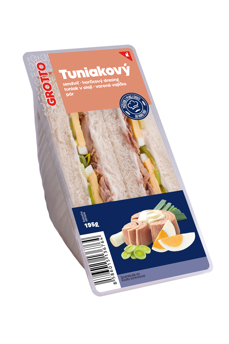 GROTTO Sendvič tuniakový chlad. 195 g
