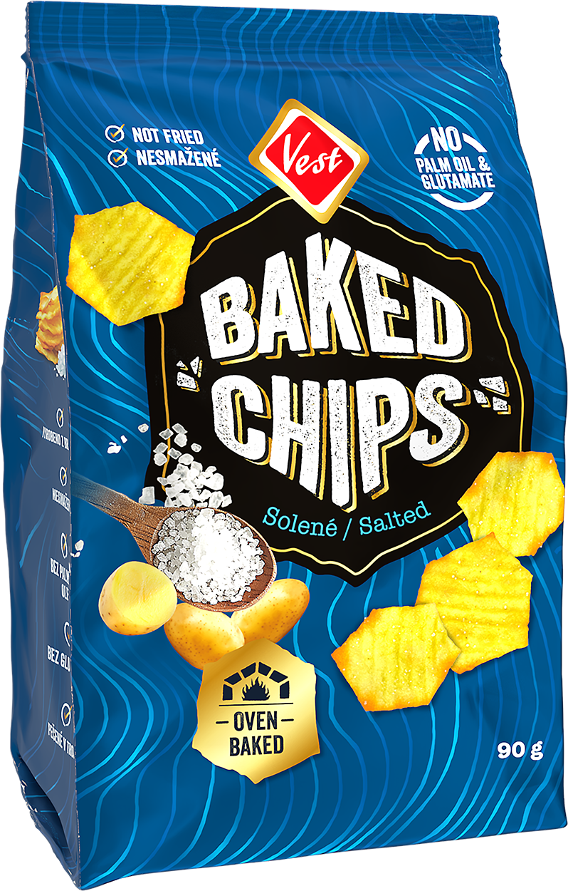 VEST Baked chips soľ 90 g