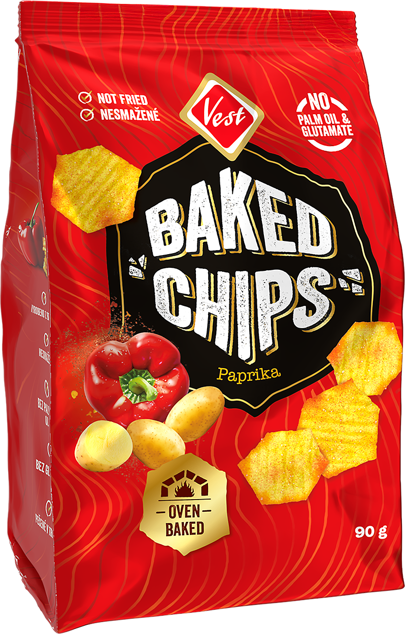 VEST Baked chips paprika 90 g
