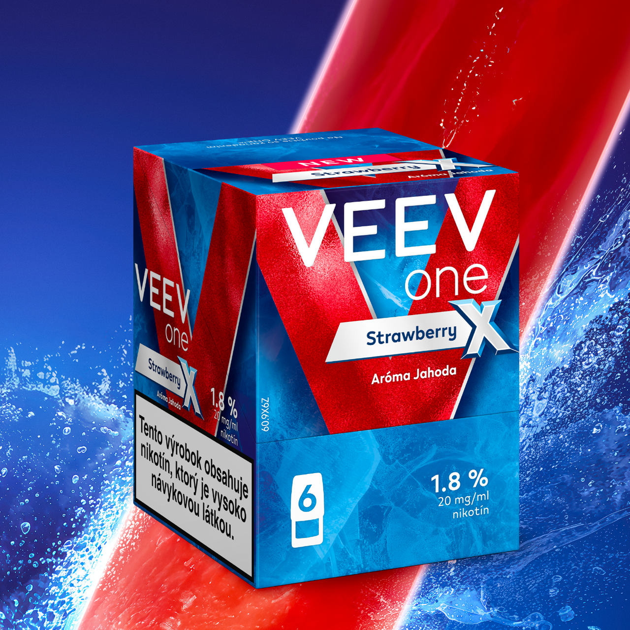 VEEV One Strawberry X náplň 6 ks