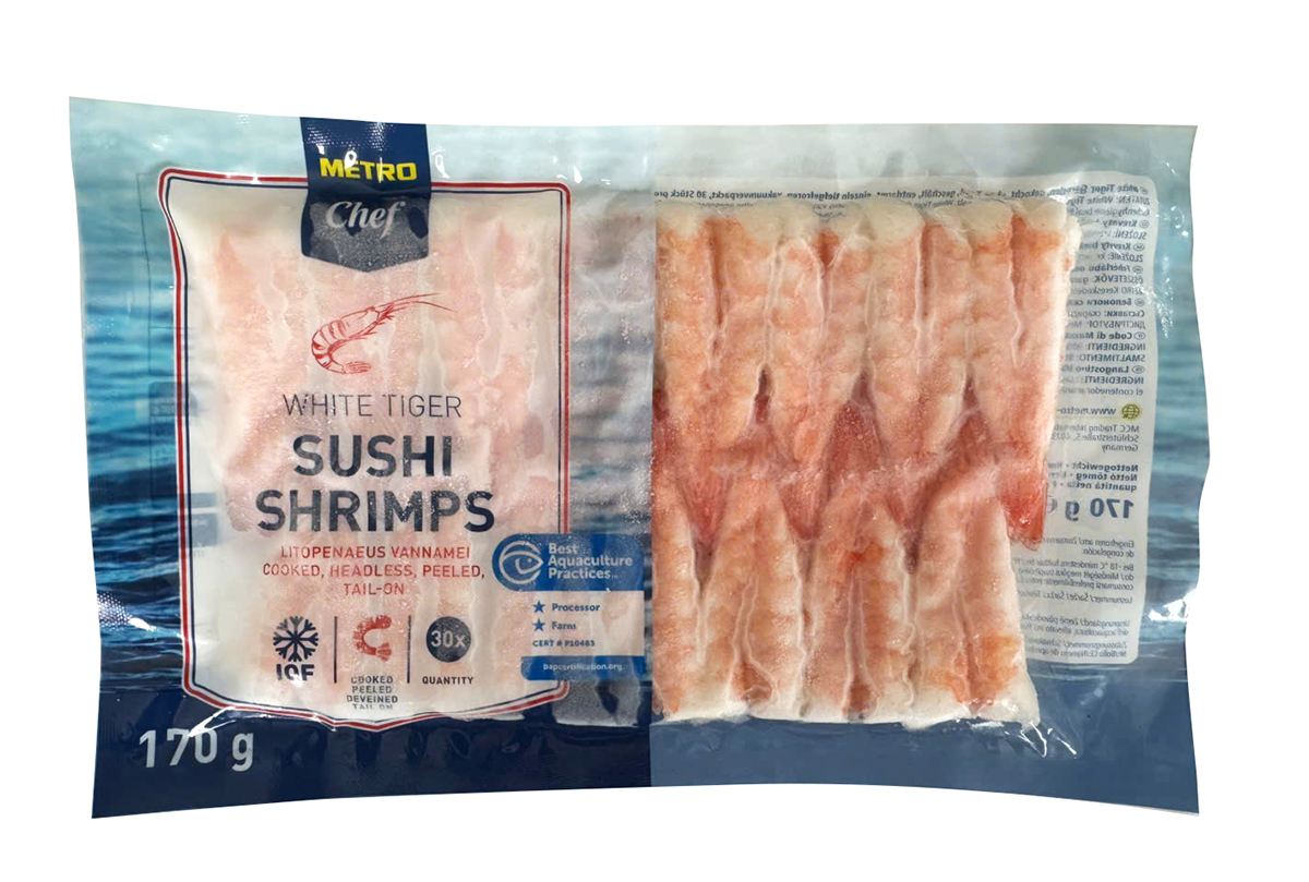 METRO Chef Krevety Sushi varené mraz. 170 g