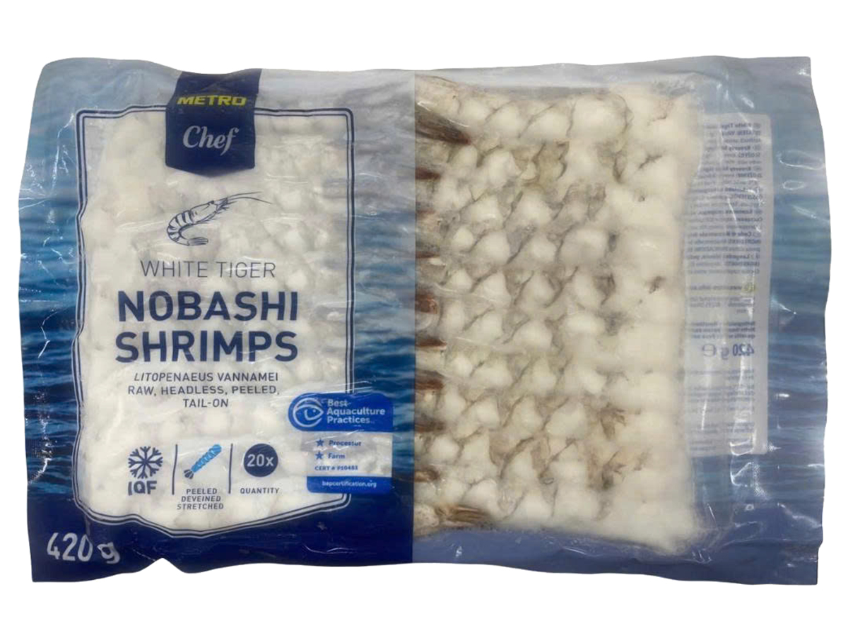 METRO Chef Krevety Nobashi 21/25 mraz. 420 g