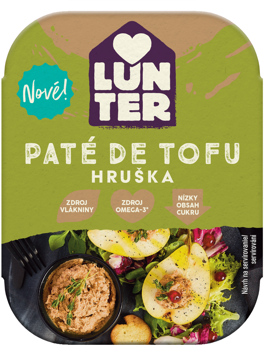 LUNTER Paté de Tofu hruška chlad. 150 g