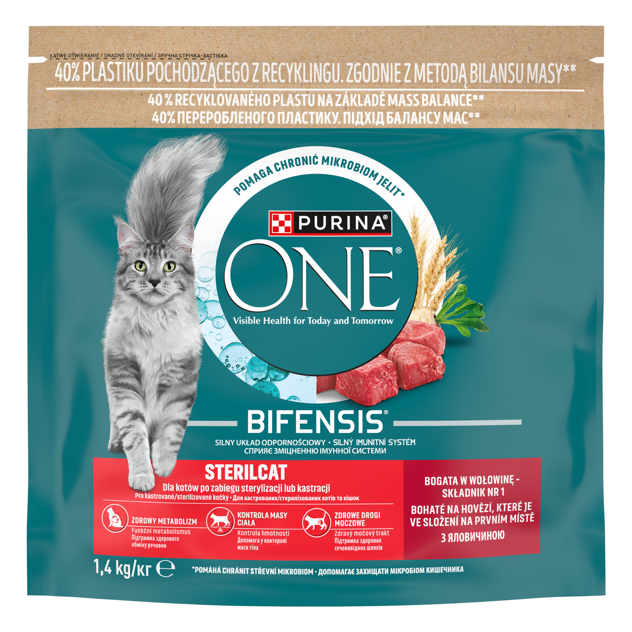 ONE STERILCAT  1,4kg HOV./PŠEN.