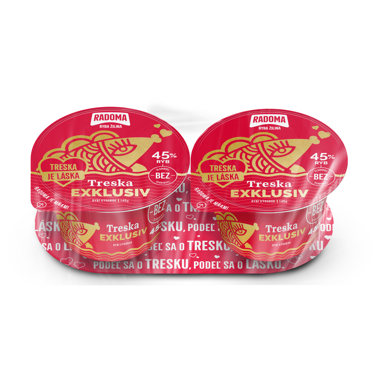 RADOMA Treska Exklusiv chlad. 2 x 140 g