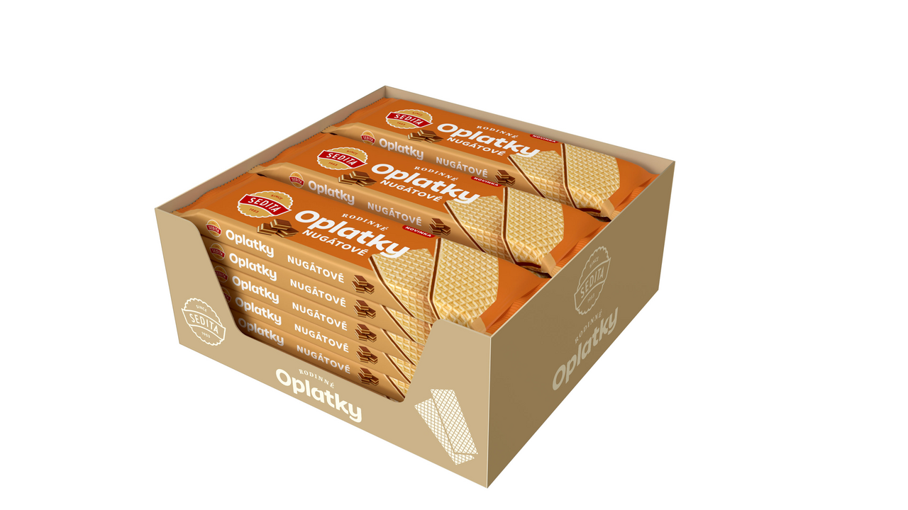 SEDITA Rodinné oplátky nugátové 18 x 130 g