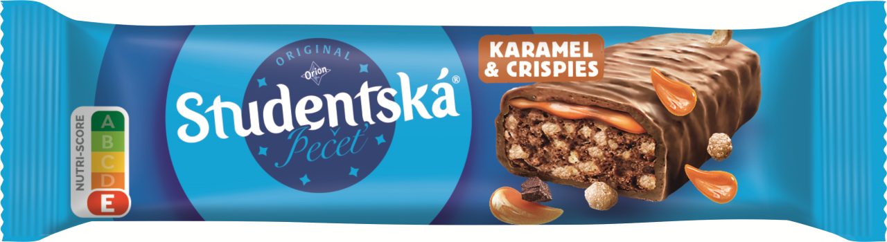 Orion Študentská pečať karamel & crispies 24 x 38 g