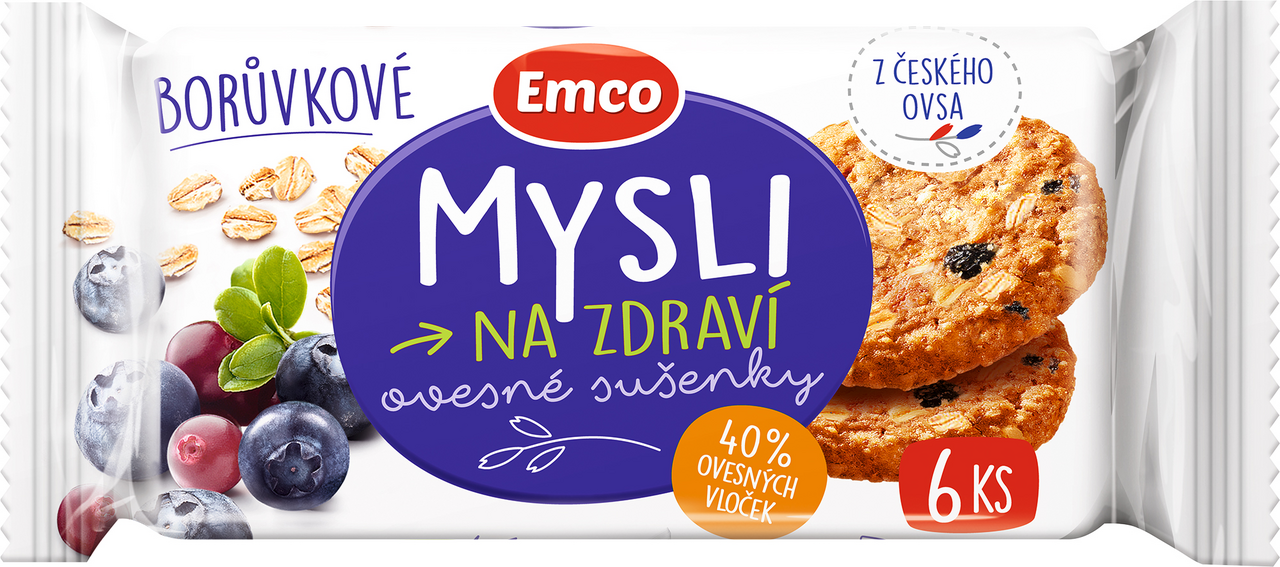 Emco Mysli sušienky čučoriedkové 60 g