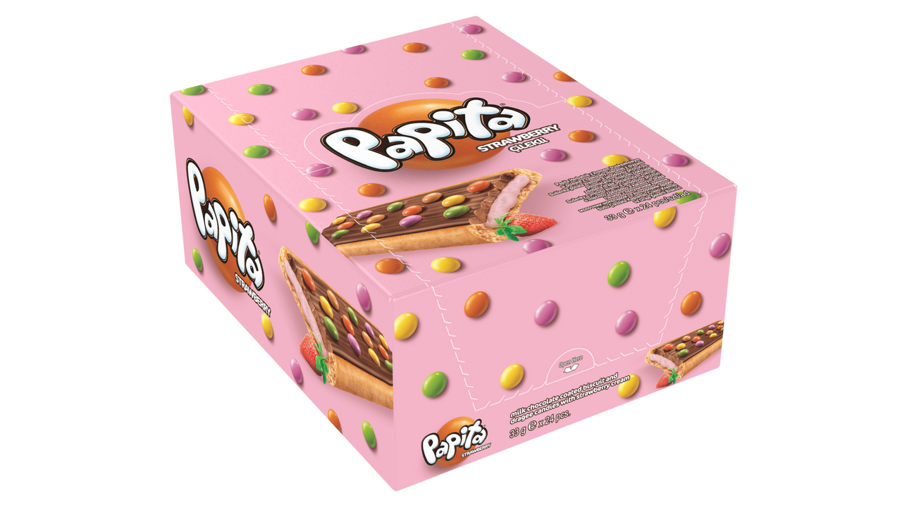 SÖLEN papita sušienky jahodové 24 x 33 g