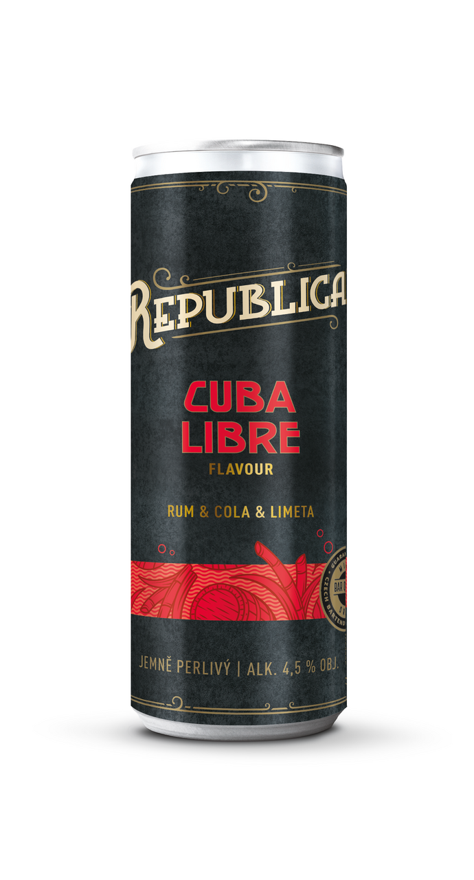 REPUBLICA Cuba Libre 4,5% miešaný nápoj 250 ml vratná plechovka