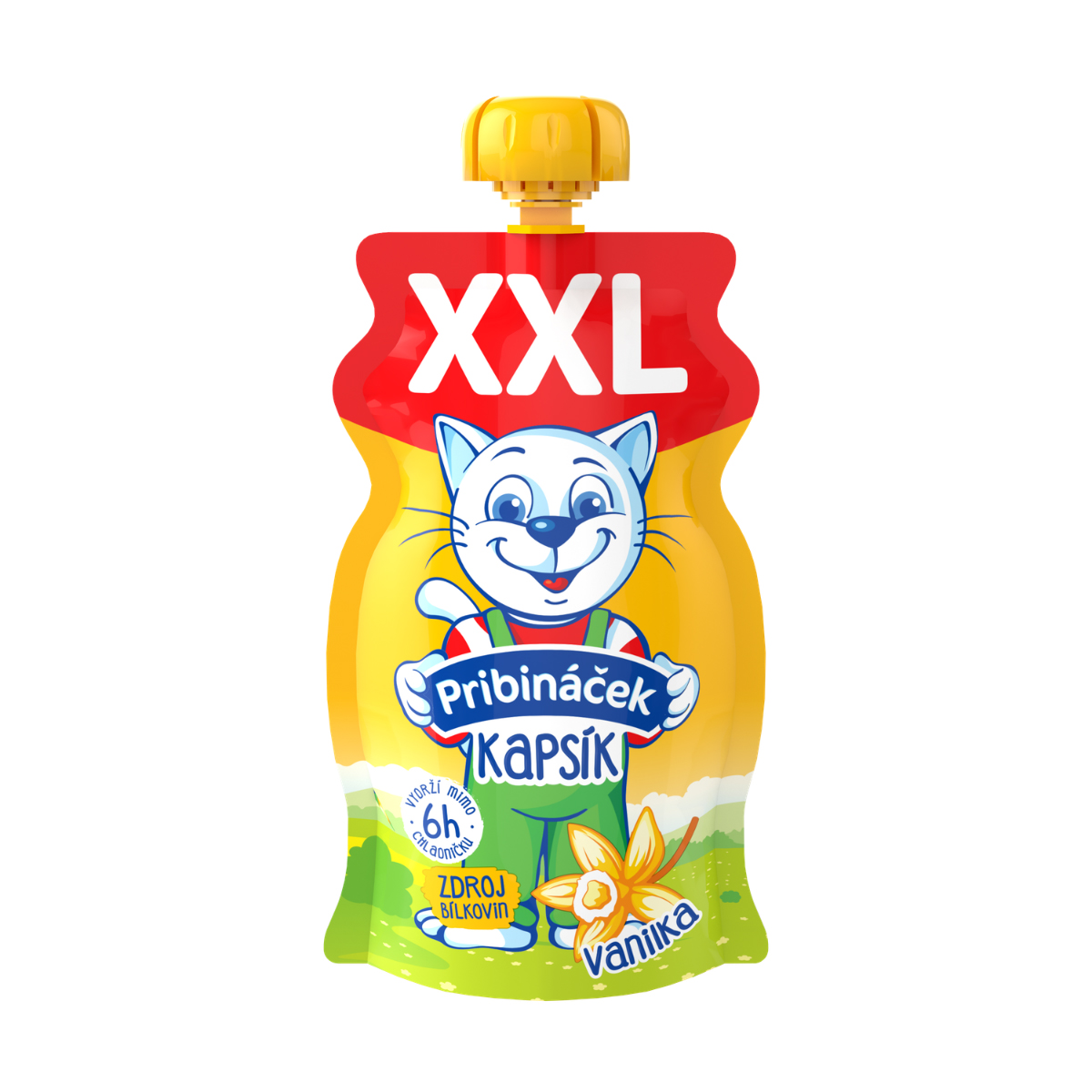 Pribináček Kapsík XXL vanilka chlad. 120 g