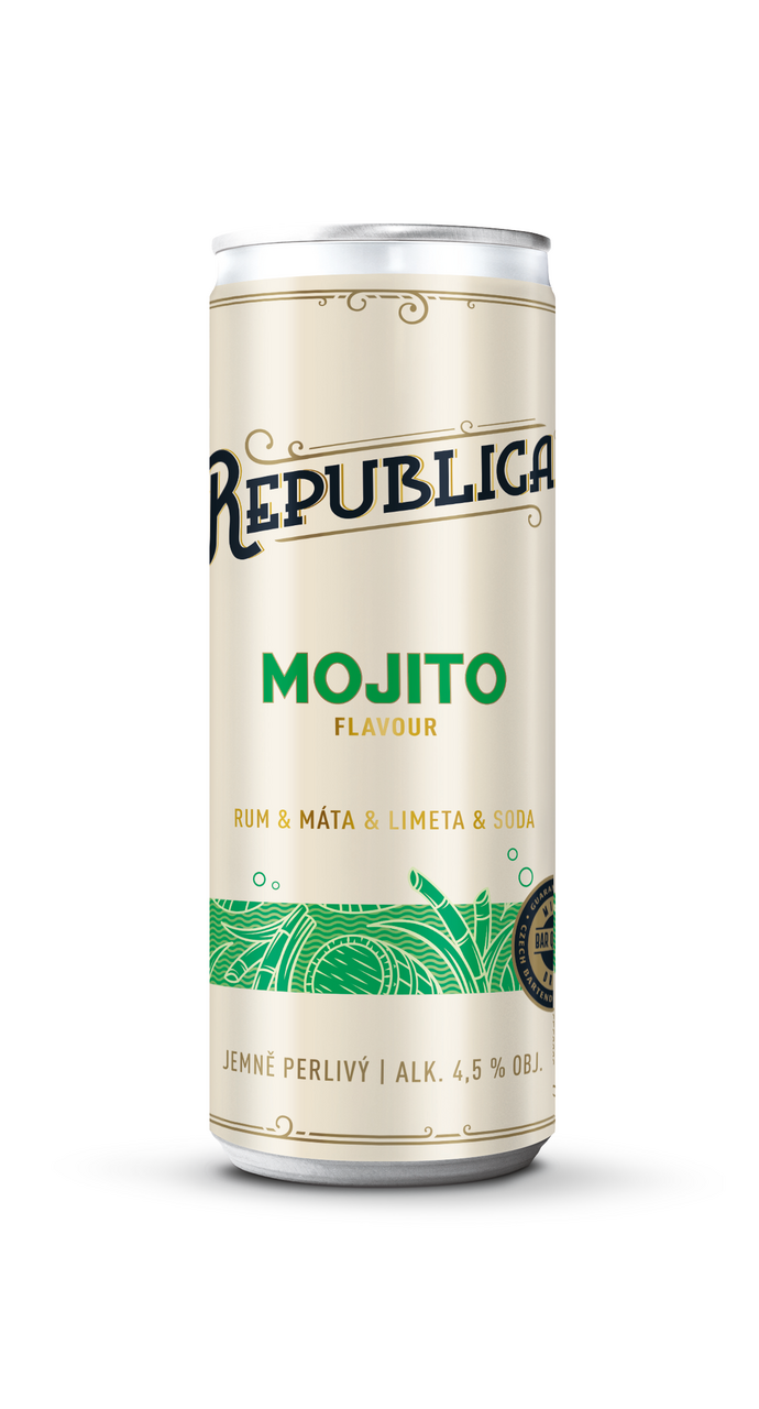 REPUBLICA Mojito 4,5% miešaný nápoj 250 vratná plechovka