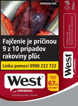 TABAK WEST RED 30g KZ 10x