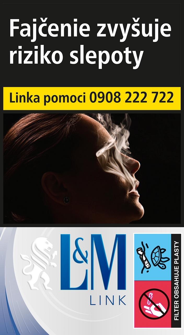 L&M Link Blue 100 dlhé ssl 20 ks KC 6,00 10 krab. kolok L tvrdé bal. VO cena