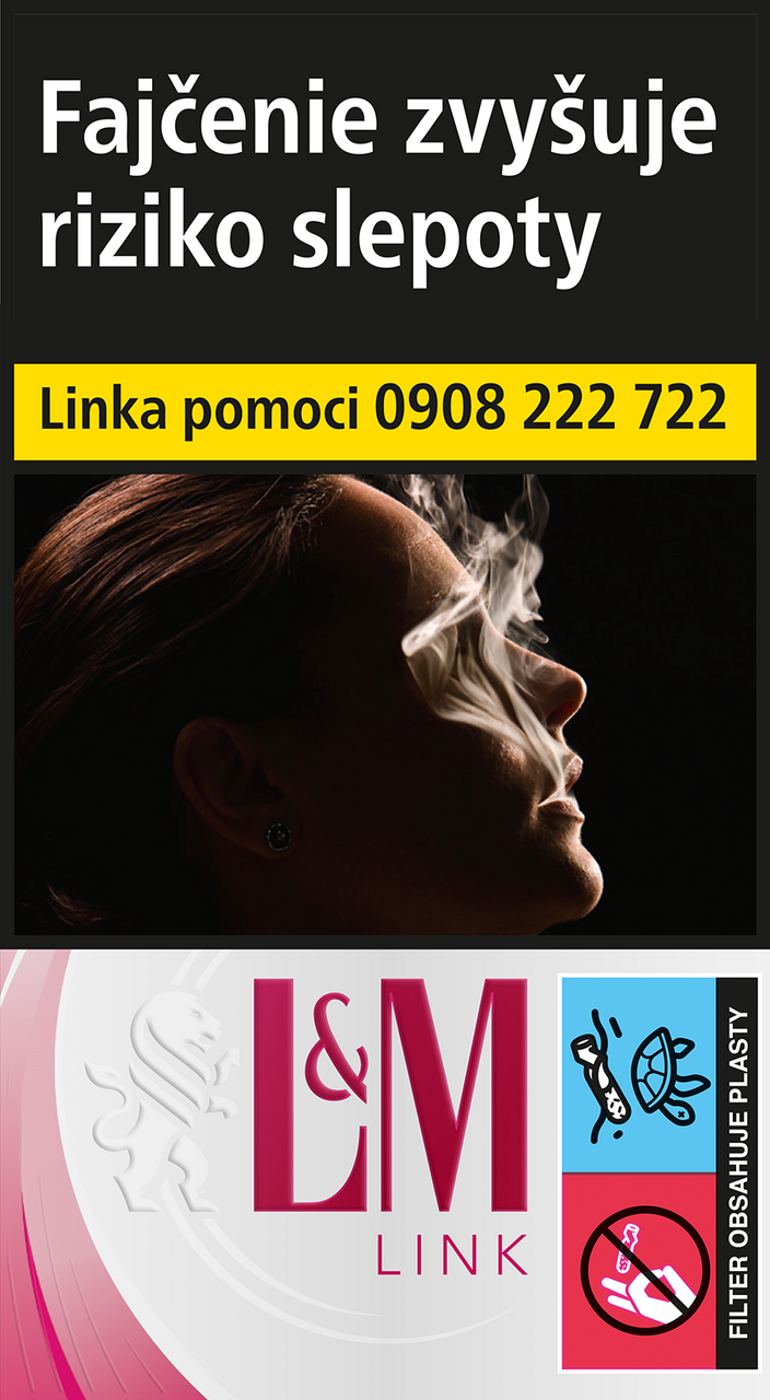L&M Link Pink 100 dlhé ssl 20 ks KC 6,00 10 krab. kolok L tvrdé bal. VO cena