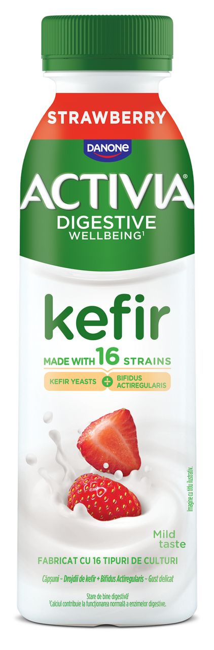 DANONE ACTIVIA Kefír nápoj jahoda chlad. 8 x 280 g