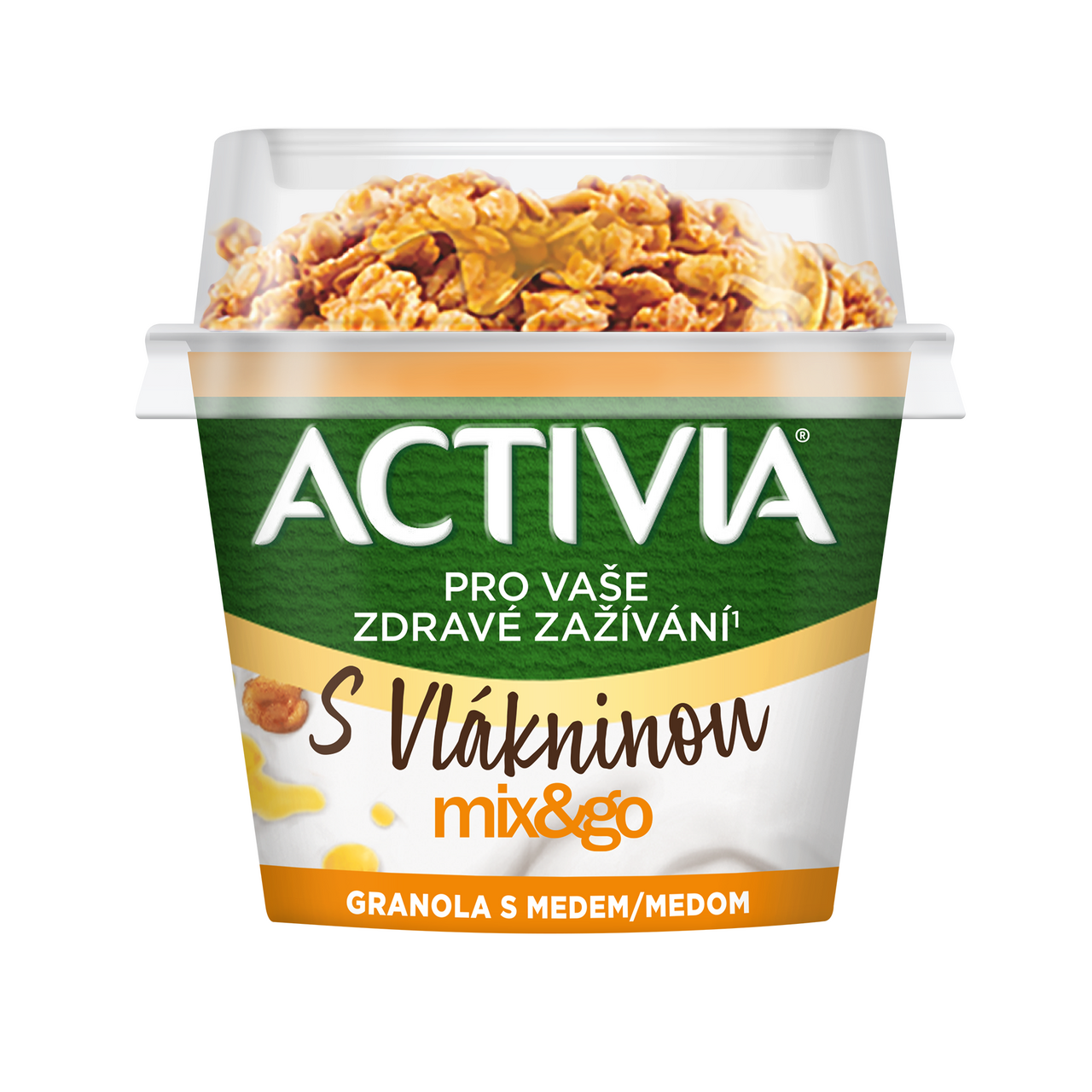 DANONE ACTIVIA Mix & Go jogurt granola a med chlad. 165 g