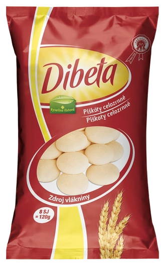 Dibeta Piškóty celozrnné 120 g