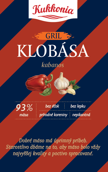 GRIL KLOB. BEZ E KABANOS 240G