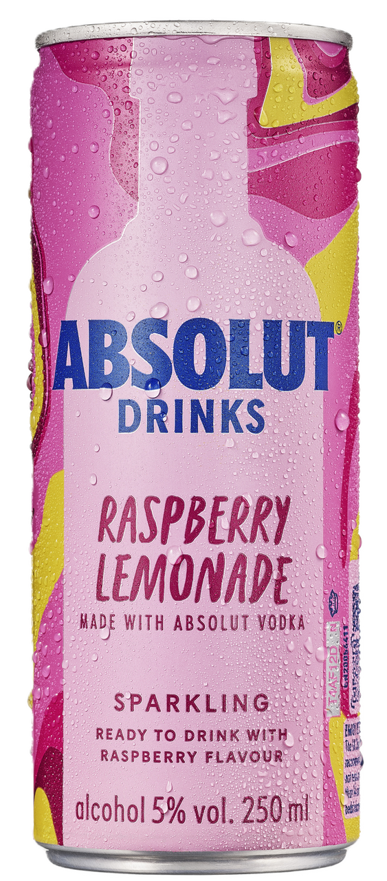 ABSOLUT RASPBERRY 5% 250ml PLZ