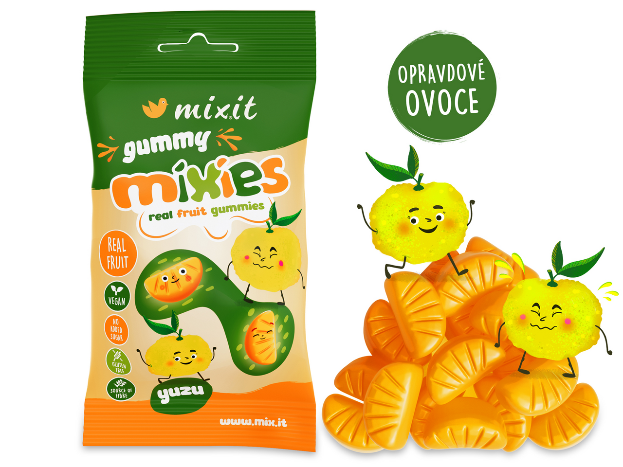mixit mixies Želé cukríky yuzu 36 g