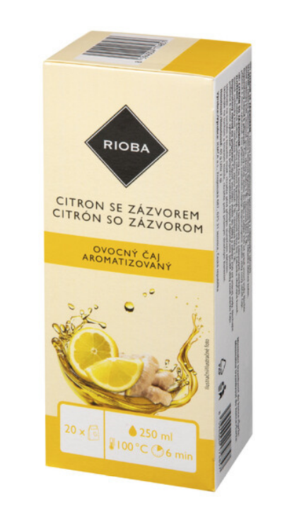 RIOBA Citrón so zázvorom ovocný čaj 40 g 