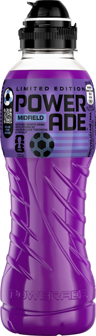 POWERADE Midfield izotonický nápoj 12 x 500 ml vratná PET fľaša