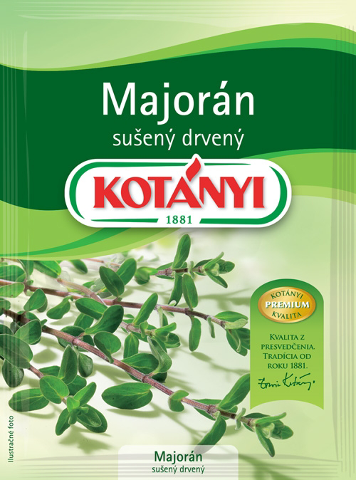 KOTÁNYI Majoránka drvená sušená 5 x 6 g