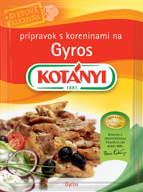 KOTÁNYI Gyros grécka kuchyňa 5 x 35 g