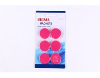 SIGMA Magnet 32mm ružový 6 ks