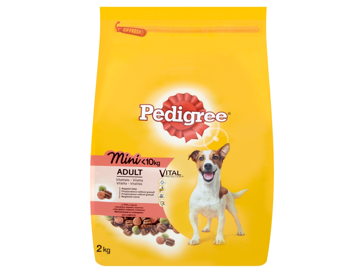 Pedigree Vital Mini Granuly s hovädzím mäsom a zeleninou 2 kg