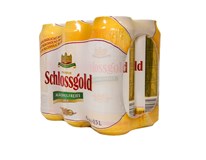 Schlossgold pivo nealkoholické 6x500 ml vratná plechovka