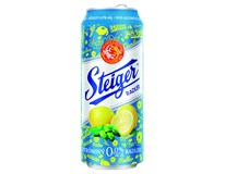 Steiger pivo nealkoholické svetlé citrón 6x500 ml vratná plechovka
