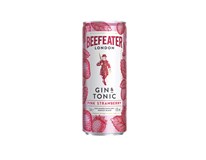 BEEFEATER Pink Strawberry gin and tonic 4,9% 1x250 ml vratná plechovka