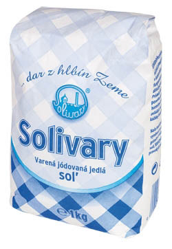 Solivary varená jedlá soľ jódovaná 12 x 1 kg