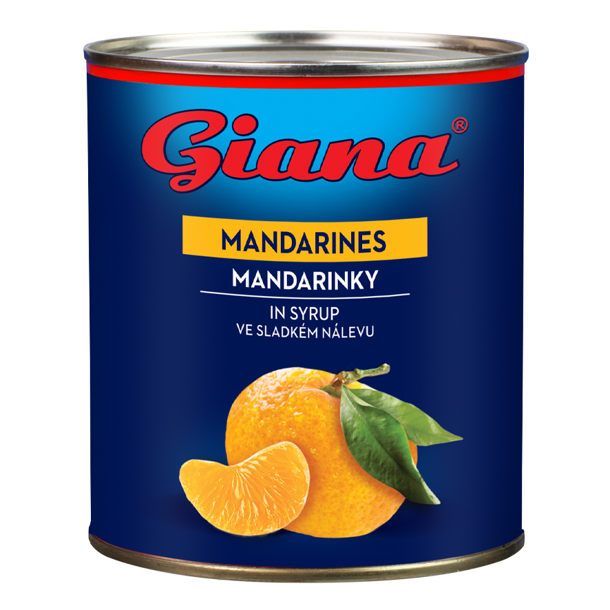 Giana Mandarínky lúpané 6 x 850 ml