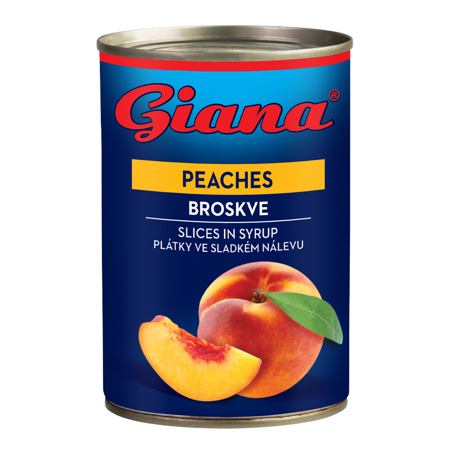 Giana Broskyne plátky 8 x 425 ml