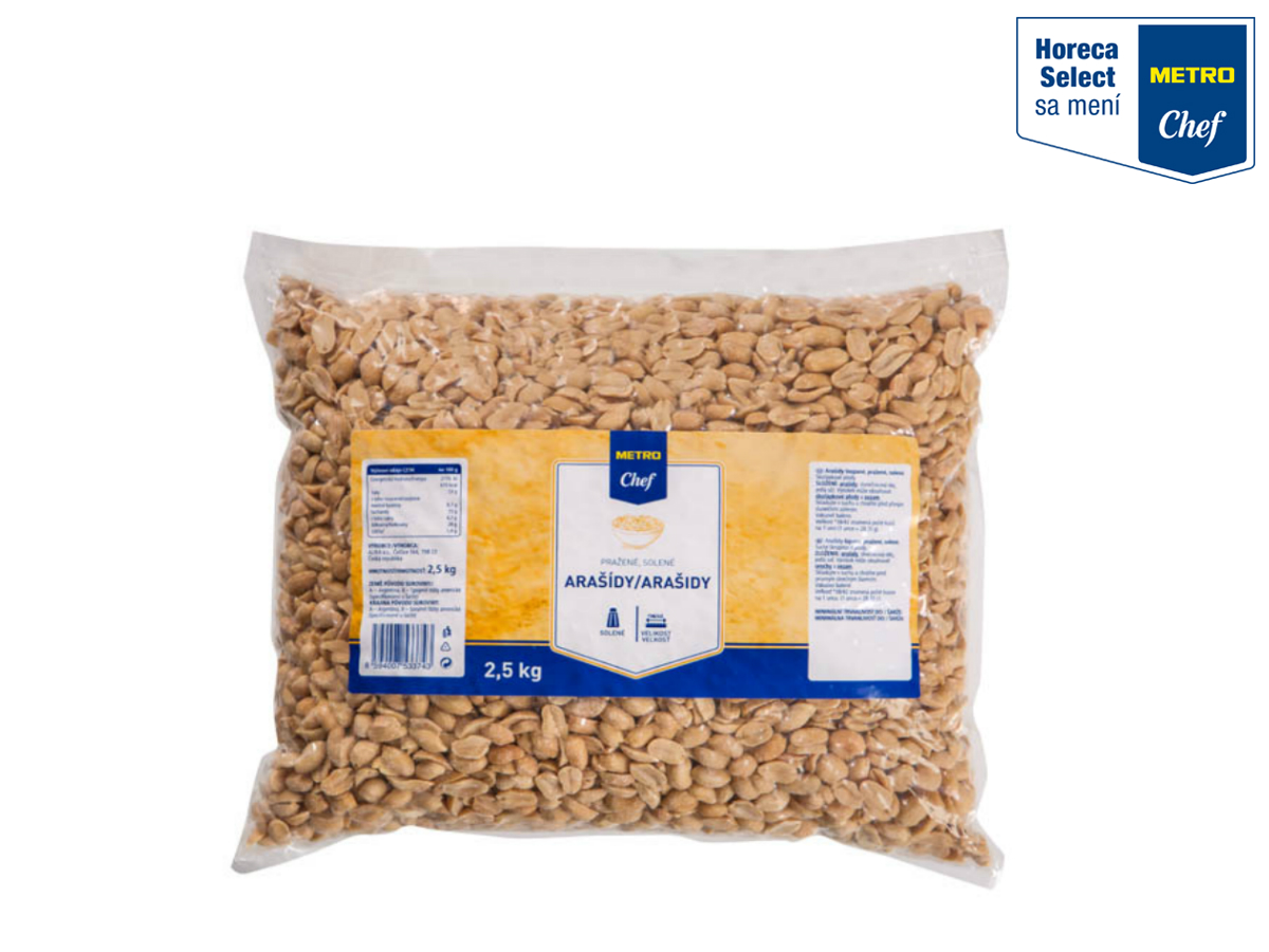 METRO Chef Arašidy pražené solené 2,5 kg