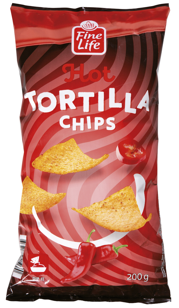 Fine Life Tortilla chips pálivé 200 g