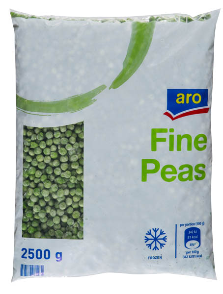 aro Hrášok jemný mraz. 2,5 kg