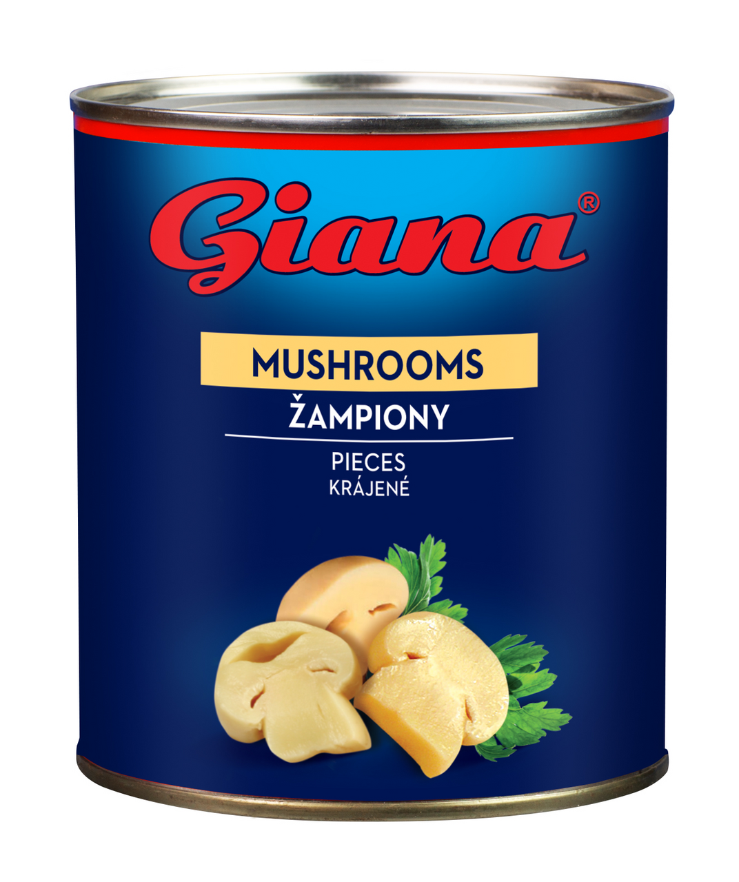 Giana Šampiňóny krájané 6 x 850 ml